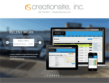 Tablet Screenshot of creationsite.com